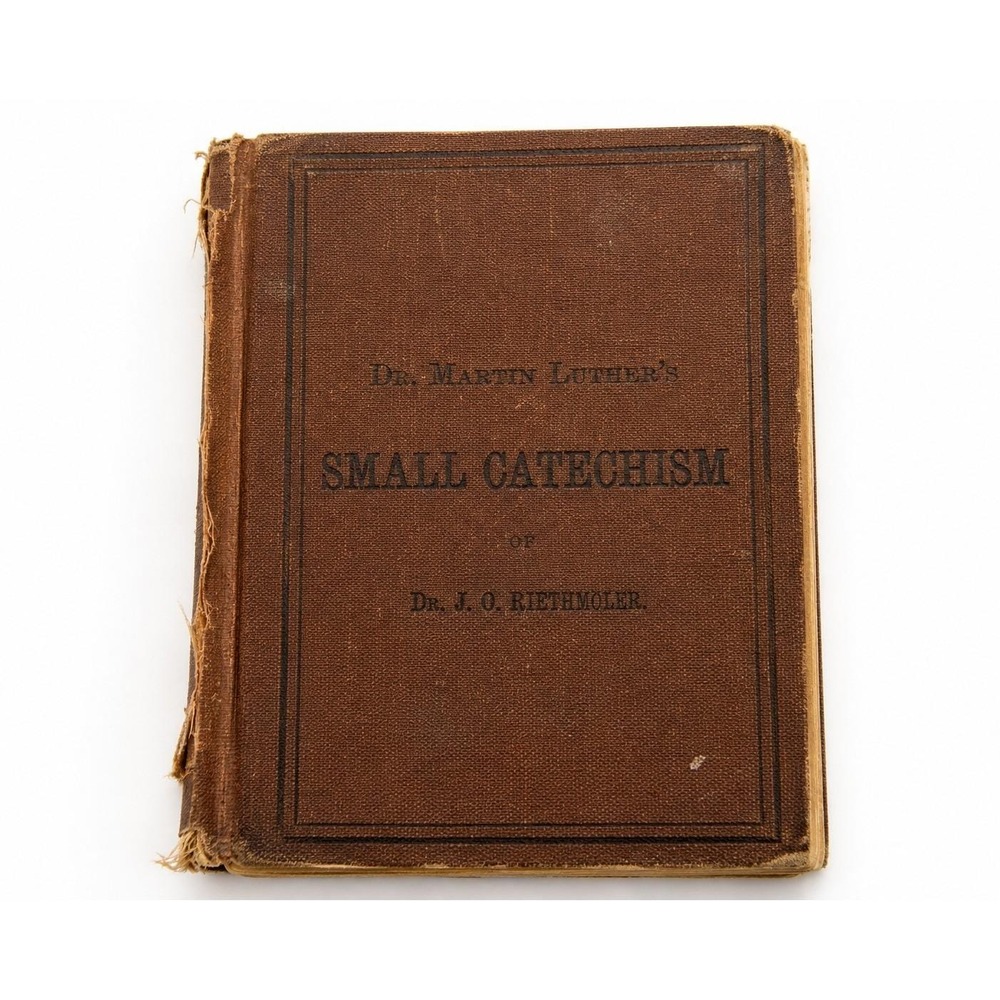 Martin Luther Small Catechism Lutheran Book Pre-1921 Handwritten Notes Antique